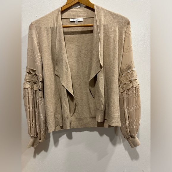 Sioni Milano cardigan, women's sm, lace bell sleeves, excellent condition! - Picture 6 of 8